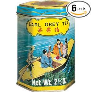 Roland Kwong Sang Tea, Earl Grey, 2.5 Ounce Tins (Pack of 6)  