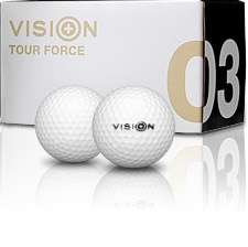 Golf Balls Fantom Vision Tour Force Golf Balls 3pc Balls ONE dz 