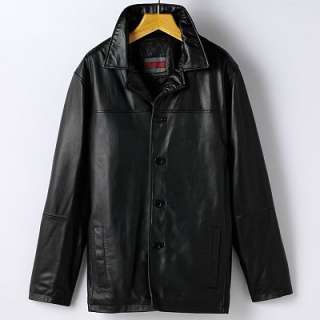 Excelled Leather Car Coat   Big and Tall