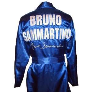  Bruno Sammartino Signed Blue Wrestling Robe   Autographed 