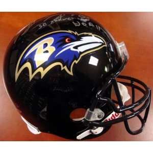 Shannon Sharpe Autographed Baltimore Ravens Full Size Helmet SB XXXV 
