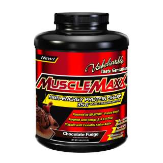 All Max Muscle Maxx Chocolate Fudge 5lb Protein NEW  
