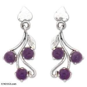  Amethyst earrings, Shy Violets Jewelry