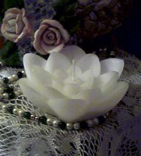 Silicone Lily Lotus Flower Floater Soap Candle Mold  