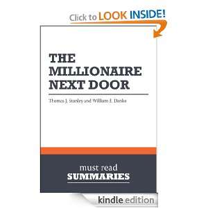    The Millionaire Next Door   Thomas J. Stanley and William D. Danko