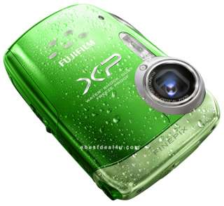 FUJI XP10 12MP WATERPROOF DIGI CAMERA 4SD+5BONUS GREEN 74101009910 