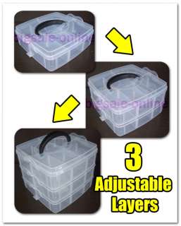 18 section extendable cosmetic plastic box kitchen ware  