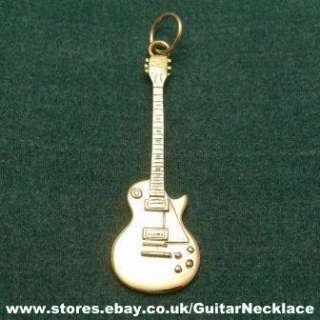  Gibson Les Paul miniature guitar pendant   Gold Gibson Les Paul 