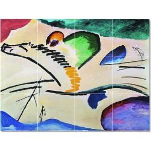 Wassily Kandinsky Abstract Tile Mural Residential Renovate  24x32 