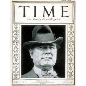  William E. Borah by TIME Magazine. Size 8.00 X 10.00 Art 