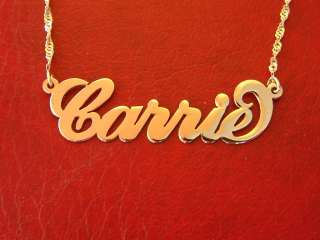 Jewelry 14 K Gold Name Necklace Pendant Necklase Charm  