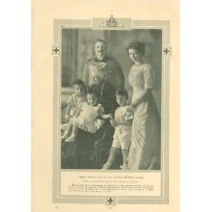   1912 Print German Imperial Family Kaiser William II 