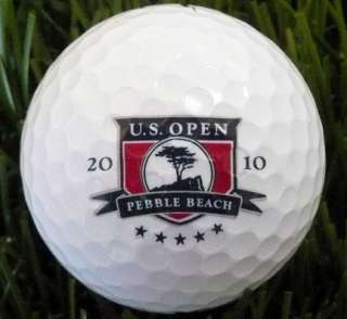 2010 u s open pebble beach logo golf ball used no scuffs no pen 