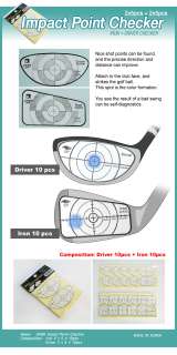 Golf Impact Point Checker Driver Iron training aids  