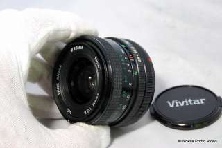 Canon vivitar 28mm f2.8 FD lens manual focus wide angle  
