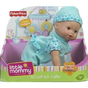   Little Mommy Real Loving Baby Scoot So Cute Doll   Blue Toys & Games