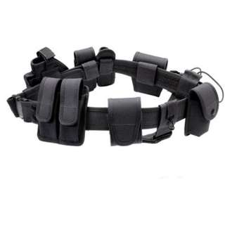 Black Law Enforcement Tactical Duty Belt & Accessories  