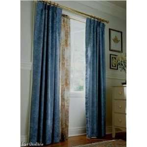  Thermal Jacquard Pinch Pleated Curtain Set Blue Bell 