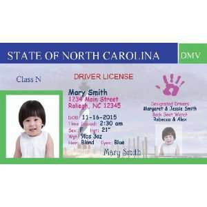 Personalized Baby Drivers License (set of 20) Birth Announcement North 