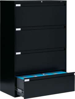 Metal 4 Drawer Lateral File Cabinet Office Furniture  