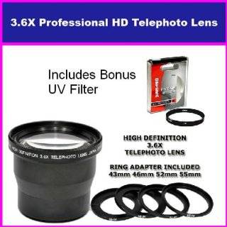 58mm 3.6X HD Professional Telephoto lens For SONY DSC H1 H2 H5 F828 