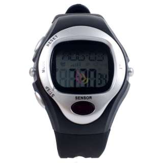 Gary Pulse Heart Rate Monitor Calories Counter Stop Watch WT024 GY H 