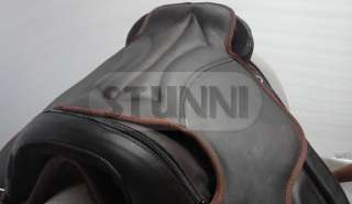 Genuine Leather Treeless Saddle, TS 019 Oily Brown Two Tone Antique 