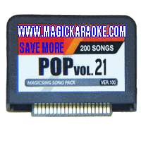 Enter tech SONG CHIP POP21 ALMOST 200 SONGS Magic Sing Karaoke Mic 