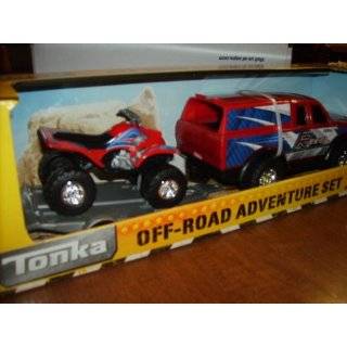 Red Tonka Racing SUV & 4 Wheeler   Off Road Adventure Set by Funrise 