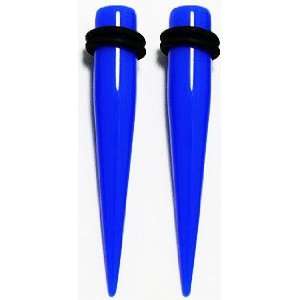  Body Jewelry   Electric Blue Taper Plug (0g)   Fashion 