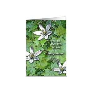 Engagement Party Invitation, Flowering Ivy Card Health 