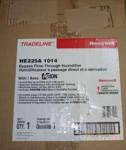HONEYWELL Bypass Flow Through Humidifier HE225A1014 NEW  