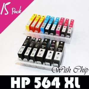 15 pk HP 564 XL Ink For C309C PhotoSmart Premium Fax  