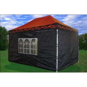  10x15 Pop up 4 Wall Canopy Party Tent Gazebo Set Ez Red 