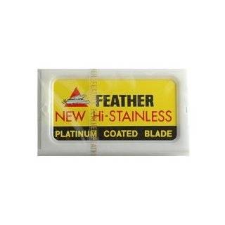 Feather Hi Stainless Platimum Double Edge Razor Blades 50 Ct