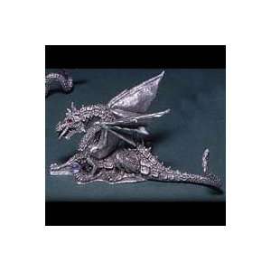  Rawcliffe Pewter Great Fire Dragon with Crystal