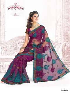   Bollywood Indian Designer Saree Wedding Bridal sari Party Sarees Dress