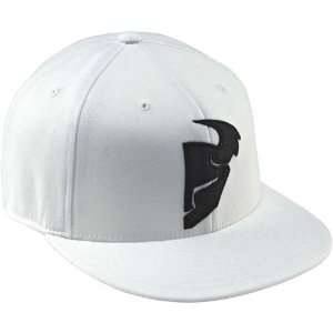  Thor MX Warrior Flat Bill Mens Sports Wear Hat   White 