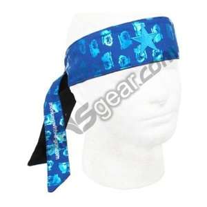  Monkey With a Gun Headband Metallic   Blue Beauty