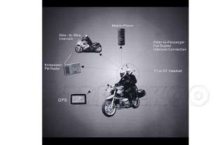 100m FM Motorcycle Helmet Intercom Bluetooth Interphone  