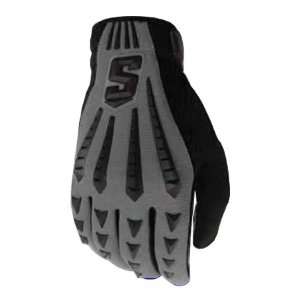 Schutt DNA Black LB/LM Football Gloves GREY/BLACK VARSITY SMALL 