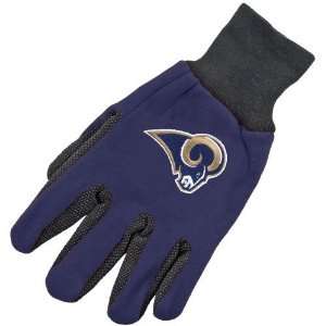  NFL McArthur St. Louis Rams Two Tone Utility Gloves 