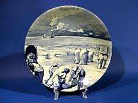 d959 Vintage Royal Delft Wall Plate Westraven AUGUST  