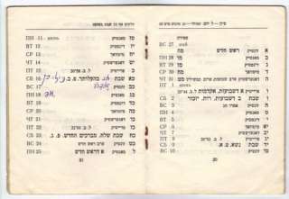 USSR 1978 Official Jew Calendar Moscow Synagogue Limit  