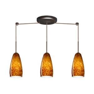  Chrissy Three Light Pendant with Linear Canopy Finish 