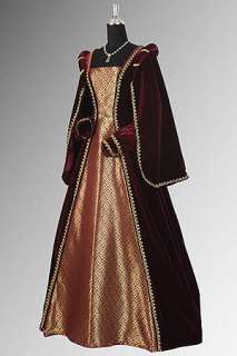 Baroque Gown Medieval Renaissance Dress Women Tudor  
