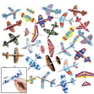72 Foam Airplane Glider Assortment Planes Party Favors *PARTY GIFT 