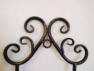 Wrought Iron French Wall Plate Holder Rack Display 74cm  