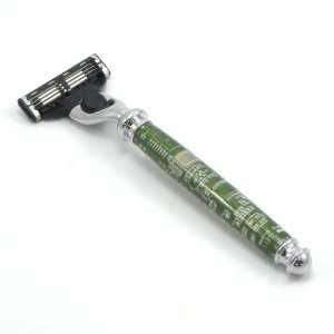 Circuit Board Shaving Razor Handle (Green) for Mach 3 and Venus Razors