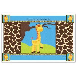  Giraffe Boy   Personalized Birthday Party Placemats Toys 